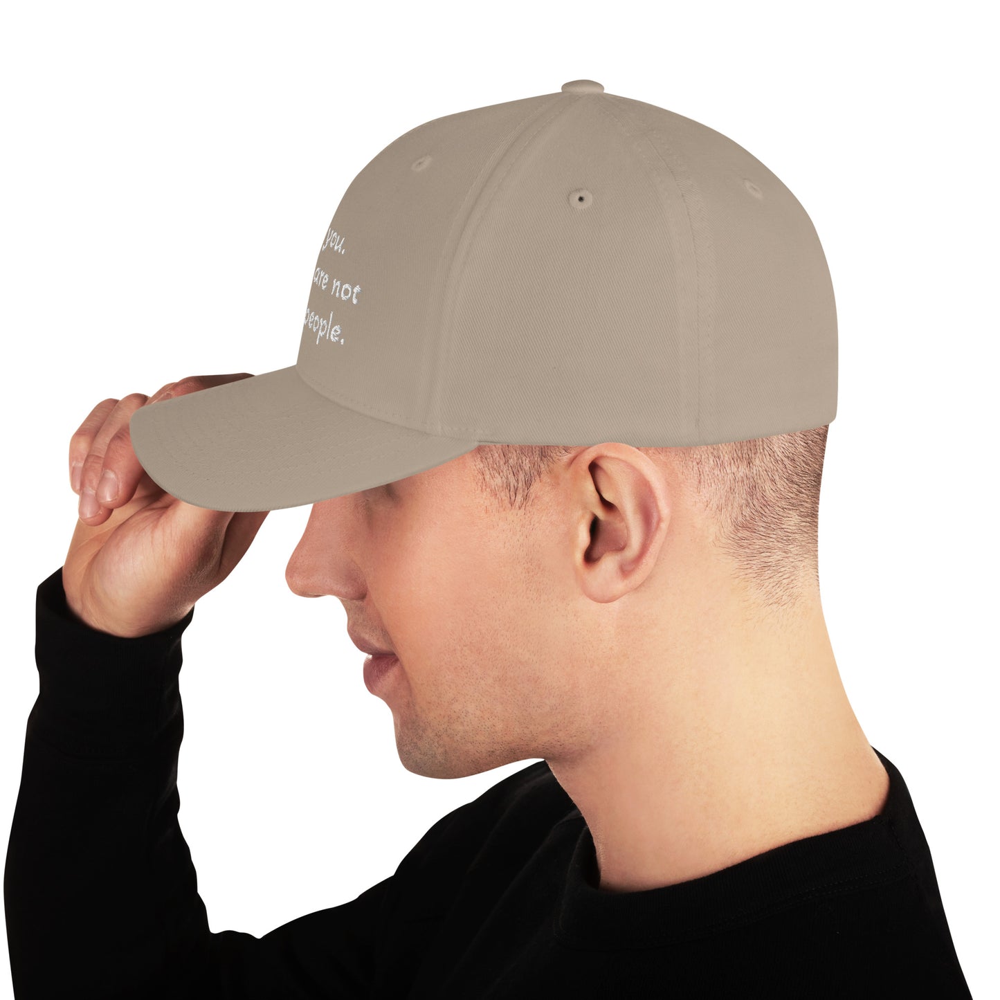 Structured Twill Cap - You're not serious people